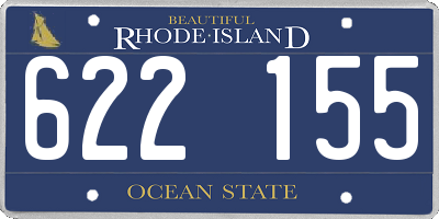 RI license plate 622155