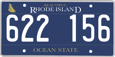 RI license plate 622156
