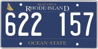 RI license plate 622157