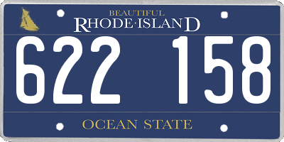 RI license plate 622158