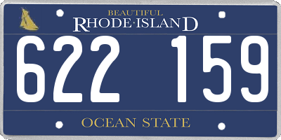 RI license plate 622159