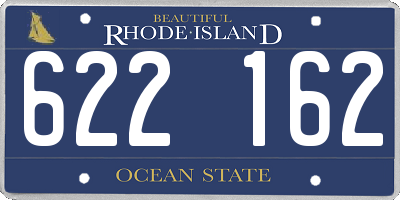 RI license plate 622162