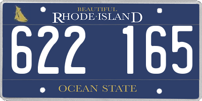 RI license plate 622165