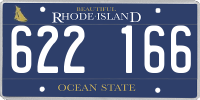 RI license plate 622166