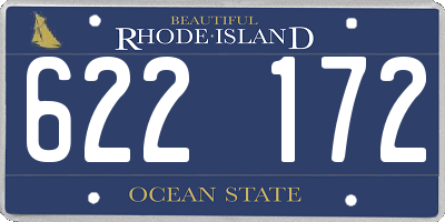 RI license plate 622172