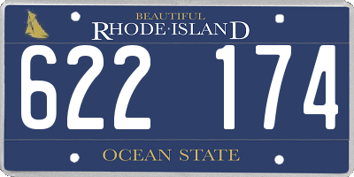 RI license plate 622174