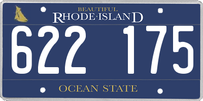 RI license plate 622175