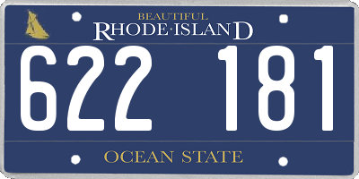 RI license plate 622181