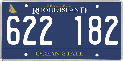 RI license plate 622182