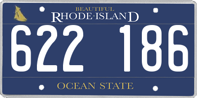 RI license plate 622186