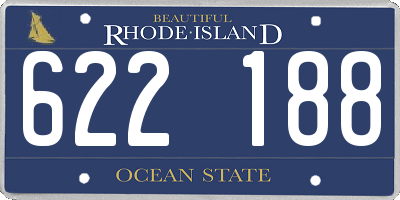 RI license plate 622188