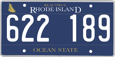 RI license plate 622189