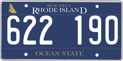 RI license plate 622190