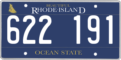 RI license plate 622191