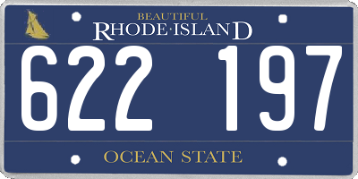 RI license plate 622197