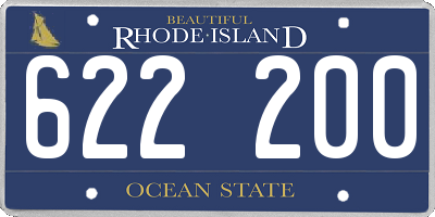 RI license plate 622200