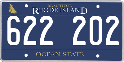 RI license plate 622202
