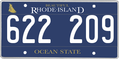 RI license plate 622209