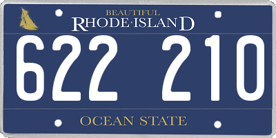 RI license plate 622210