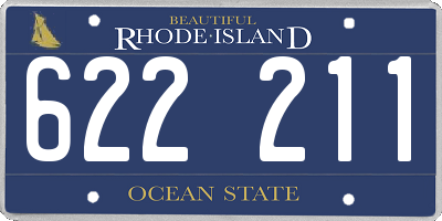 RI license plate 622211