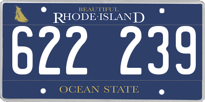 RI license plate 622239