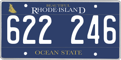 RI license plate 622246