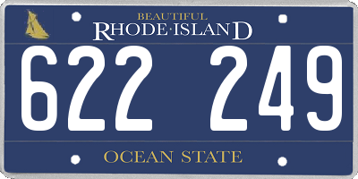RI license plate 622249