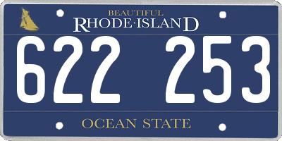 RI license plate 622253