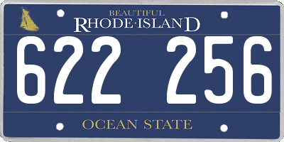 RI license plate 622256
