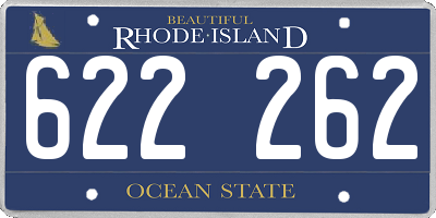 RI license plate 622262