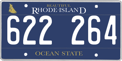 RI license plate 622264