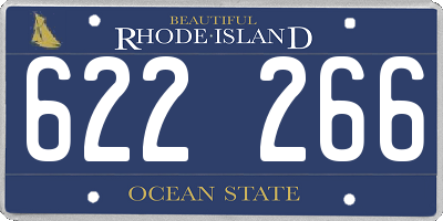 RI license plate 622266