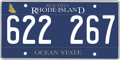 RI license plate 622267