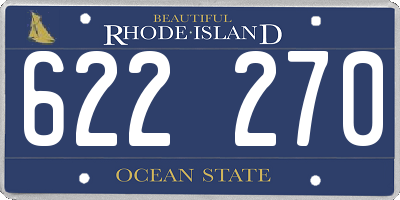 RI license plate 622270
