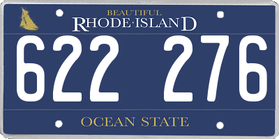 RI license plate 622276