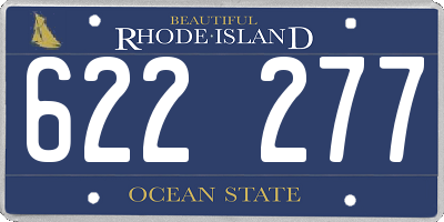 RI license plate 622277
