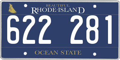 RI license plate 622281