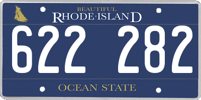 RI license plate 622282