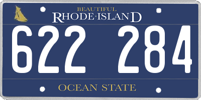 RI license plate 622284