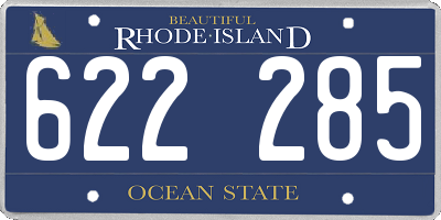 RI license plate 622285
