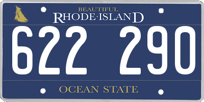 RI license plate 622290
