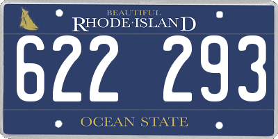 RI license plate 622293
