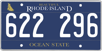 RI license plate 622296