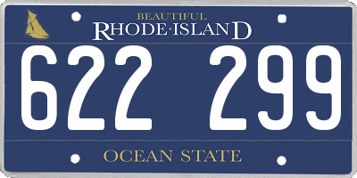 RI license plate 622299