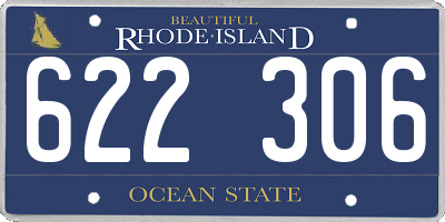 RI license plate 622306