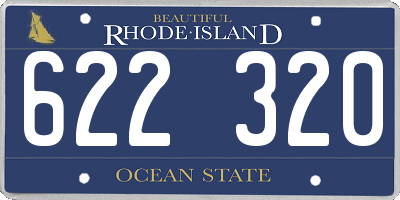 RI license plate 622320