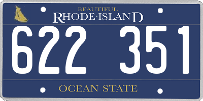 RI license plate 622351