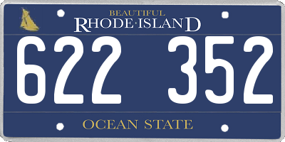 RI license plate 622352