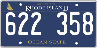 RI license plate 622358