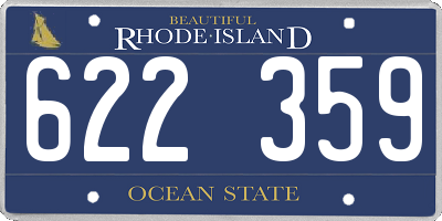 RI license plate 622359